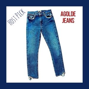 AGOLDE Distressed TONI Jeans, Size 27